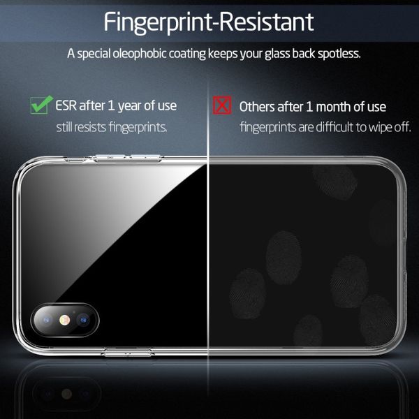 Чехол ESR для iPhone XS Max Mimic Tempered Glass, Black (4894240071304) 71304 фото