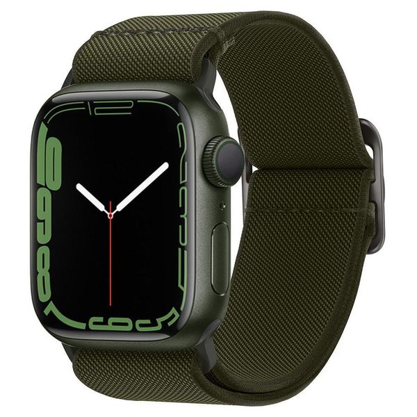 Нейлоновый ремешок Spigen для Apple Watch Band Lite Fit серии SE/7/6/5/4 (41/40/38 мм), Хаки (AMP02292) AMP02292 фото