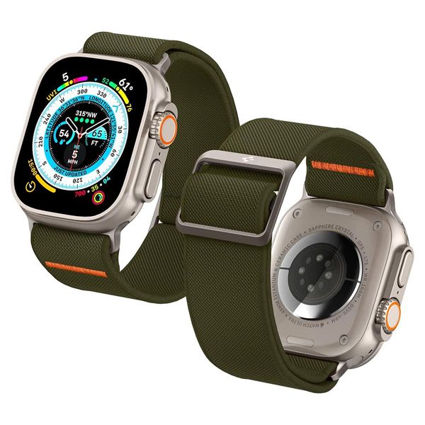 Нейлоновый ремешок Spigen для Apple Watch (49/45/44/42) - Lite Fit Ultra, Khaki (AMP05985) AMP05985 фото