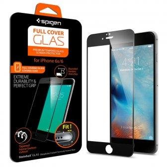Защитное стекло Spigen для iPhone 6S / 6 Full Cover, Black (SGP11589) SGP11589 фото