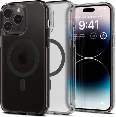 Чехол Spigen для iPhone 14 Pro Max (Пошкоджена упаковка) - Ultra Hybrid MagSafe, Frost Black (ACS05582) ACS05582 фото