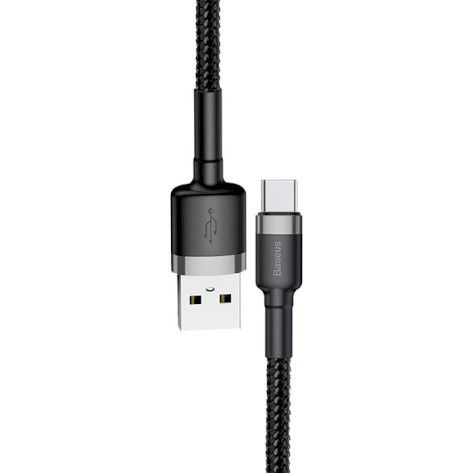 Кабель USB Baseus Cafule MicroUSB 1.5A 2m, Gray+Black (CAMKLF-CG1) 280366 фото
