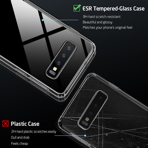 Чохол ESR для Samsung Galaxy S10 Mimic Tempered Glass, Clear (3C01190090101) 78105 фото