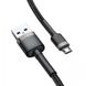 Кабель USB Baseus Cafule MicroUSB 1.5A 2m, Gray+Black (CAMKLF-CG1) 280366 фото 3