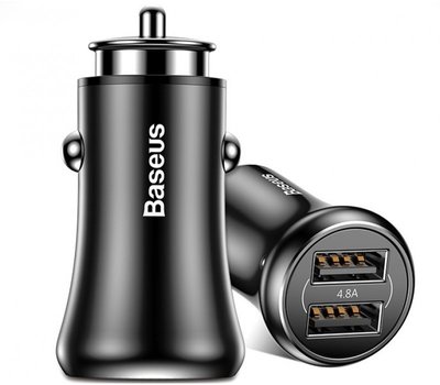 АЗУ Baseus Gentleman 4.8 A Dual-USB, Black (CCALL-GB01) CCALL-GB01 фото
