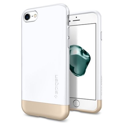 Чехол Spigen для iPhone SE 2022/ 2020/ 8/ 7, Style Armor, White (042CS21039) 042CS21039 фото