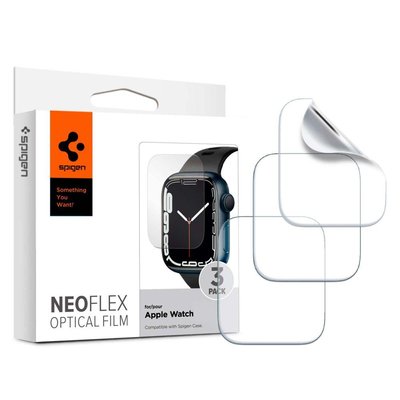 Защитная пленка Spigen для Apple Watch Series 4 / 5 / 6 / SE (40/41mm) Neo Flex, 3шт (061FL25575) 061FL25575 фото