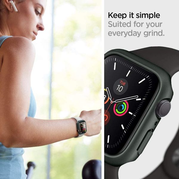 Чехол Spigen для Apple Watch SE / 6 / 5 / 4 (44mm) Thin Fit, Military Green (ACS02000) ACS02000 фото