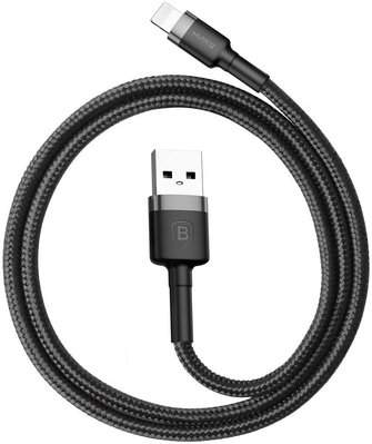 Кабель USB Baseus Kevlar to Lightning 0.5м, Gray+Black (CALKLF-AG1) CALKLF-AG1 фото
