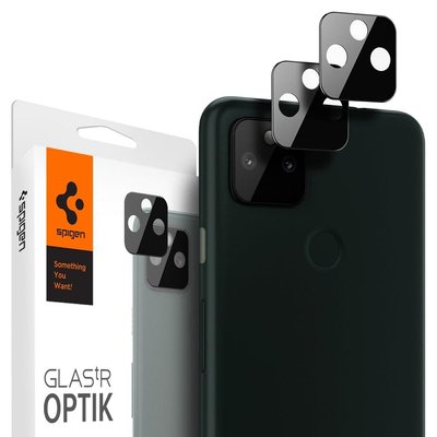 Защитное стекло Spigen для камеры Pixel 5a (5G) - Optik Lens Protector (2шт), Black (AGL02904) AGL02904 фото