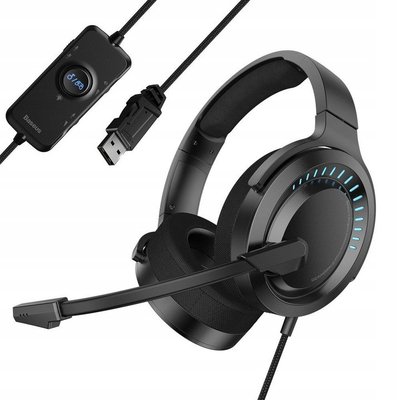 Наушники для игр Baseus GAMO Immersive Virtual 3D Game Headphone (PC), Black (NGD05-01) 212176 фото