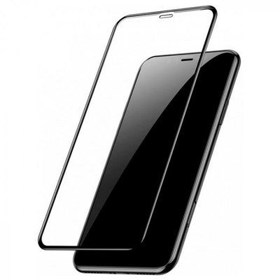 Защитное стекло Baseus для iPhone XS Max Full coverage curved, Black (SGAPIPH65-KC01) 279476 фото