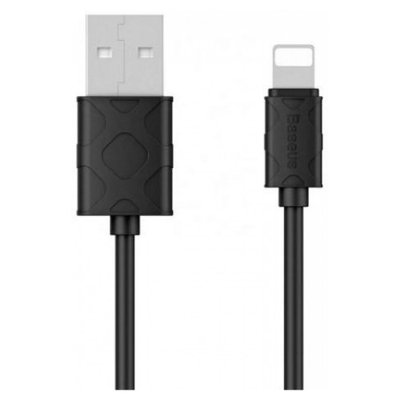 Кабель USB Baseus Yaven to Lightning 1м, Black (CALUN-01) 247543 фото