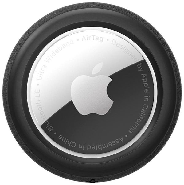 Чохол Spigen для Apple AirTag — Silicon Fit (2ш), силіконовий чорний (AHP03070) AHP03070 фото