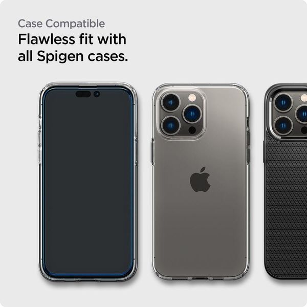 Захисне скло Spigen для iPhone 14 Pro - Glas.tR AlignMaster (1шт) Black (AGL05221) AGL05221 фото