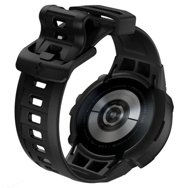 Чохол та ремінець Spigen для Galaxy Watch 4/5 (44mm) Rugged Armor "PRO" 2 in1 Charcoal Grey (ACS05392) ACS05392 фото