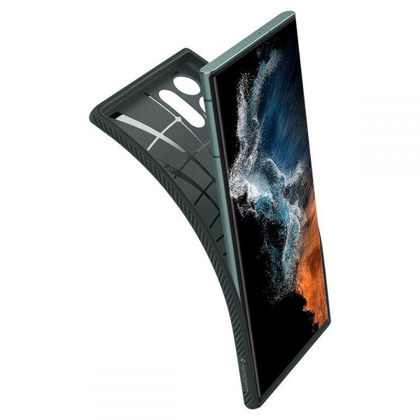 Чохол Spigen для Samsung Galaxy S22 Ultra — Liquid Air, Abyss Green (ACS04518) ACS04518 фото