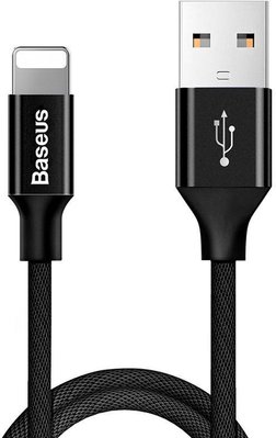 Кабель Baseus Yiven Cable USB Lightning 1.2m, Black (CALYW-01) 253001 фото