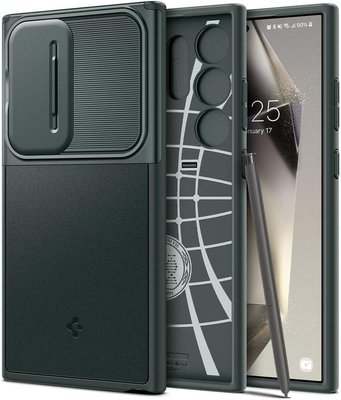 Чохол Spigen для Samsung Galaxy S24 Ultra - Optik Armor, Abyss Green (ACS07314) ACS07314 фото