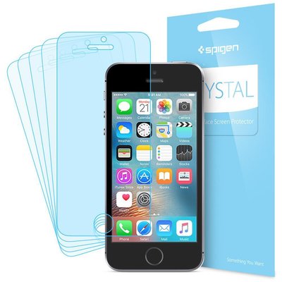 Защитная пленка Spigen для iPhone SE/5S/5 (041FL20165) + Бесплатная поклейка 041FL20165 фото