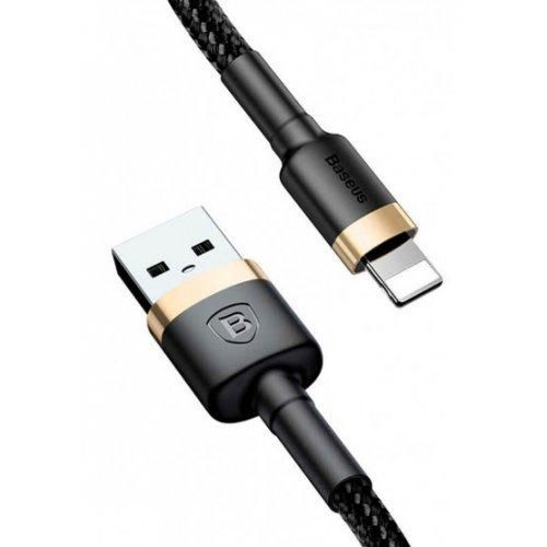 Кабель Baseus Cafule Cable USB Lightning 1м, Gold+Black (CALKLF-BV1) 274990 фото