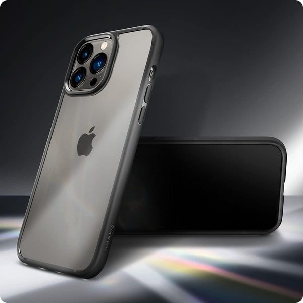 Чохол Spigen для iPhone 13 Pro (6.1") — Ultra Hybrid, Matte Black (ACS03262) ACS03262 фото