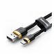 Кабель Baseus Cafule Cable USB Lightning 1м, Gold+Black (CALKLF-BV1) 274990 фото 2