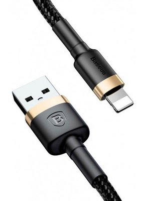 Кабель USB Baseus Kevlar to Lightning 0.5м, Gold+Black (CALKLF-AV1) CALKLF-AV1 фото