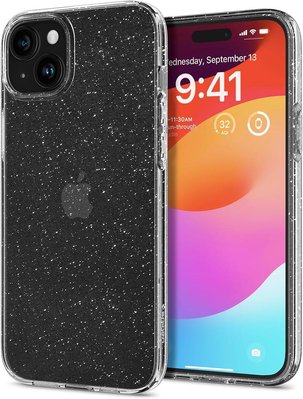 Чехол Spigen для iPhone 15 Plus - Liquid Crystal Glitter, Crystal Quartz (ACS06648) ACS06648 фото