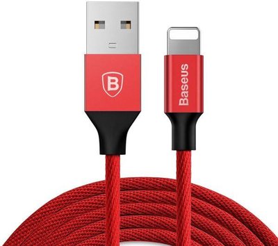 Кабель Baseus Yiven Cable USB Lightning 1.2m, Red (CALYW-09) 248830 фото