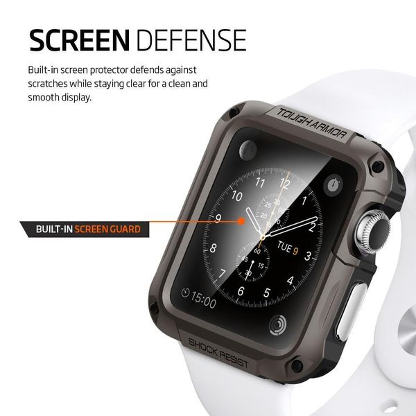 Чехол Spigen для Apple Watch, Tough Armor™ (42mm), Gunmetal (SGP11504) SGP11504 фото