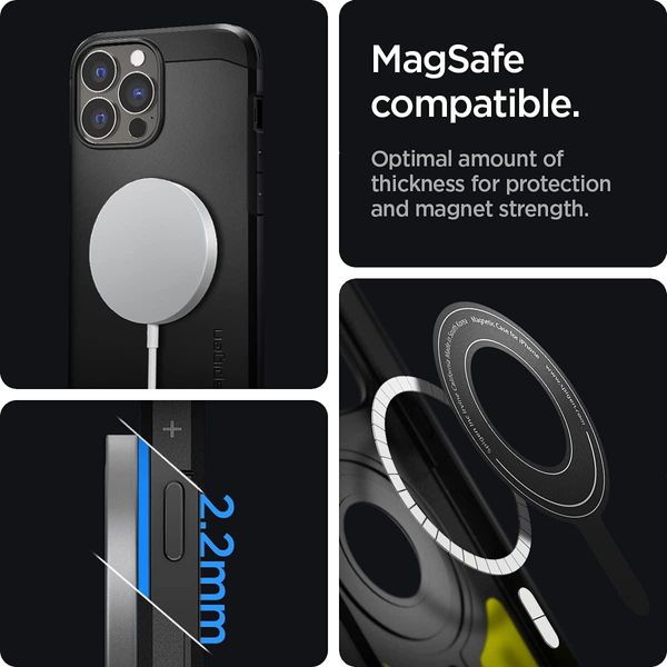 Чохол Spigen для iPhone 13 Pro Max - Tough Armor MAG (MagSafe), Black (ACS03225) ACS03225 фото