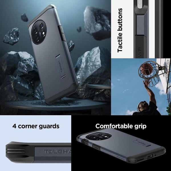 Чохол Spigen для OnePlus 11 (2023) - Tough Armor, Metal Slate (ACS05801) ACS05801 фото
