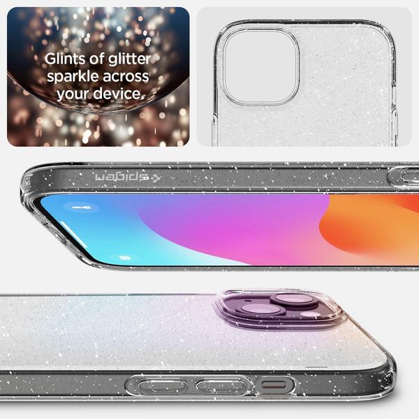 Чохол Spigen для iPhone 15 Plus - Liquid Crystal Glitter, Crystal Quartz (ACS06648) ACS06648 фото