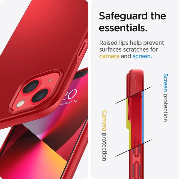 Чохол Spigen для iPhone 13 — Thin Fit, Red (ACS03511) ACS03511 фото