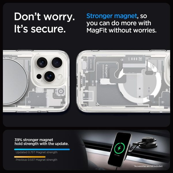 Чохол Spigen для iPhone 15 Pro Max - Ultra Hybrid Zero One White MagFit (ACS07034) ACS07034 фото