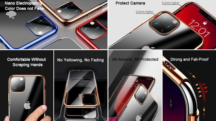 Чехол Baseus для iPhone 11 Pro Glitter Case, Gold (WIAPIPH58S-DW0V) 211520 фото