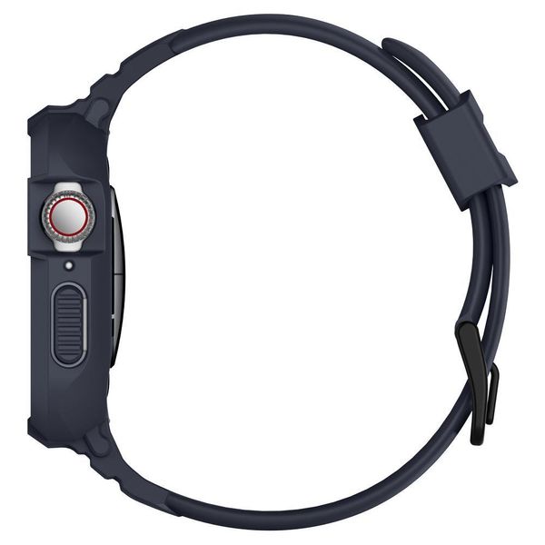 Чохол і ремінець Spigen для Apple Watch SE/6/5/4 (44/45 mm) Rugged Armor Pro 2 in 1, Charcoal Gray (ACS00819) ACS00819 фото