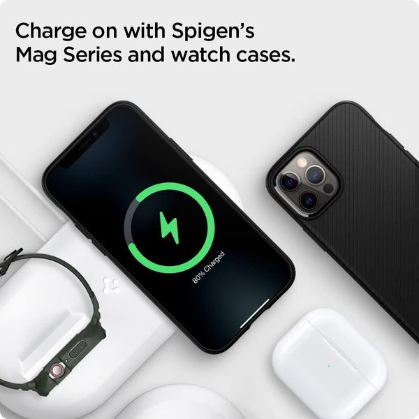 Підставка Spigen Mag Fit Duo для зарядного пристрою MagSafe/ Apple Watch/Airpods (AMP02797) AMP02797 фото