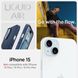 Чохол Spigen для iPhone 15 - Liquid Air, Navy Blue (ACS06791) ACS06791 фото 3