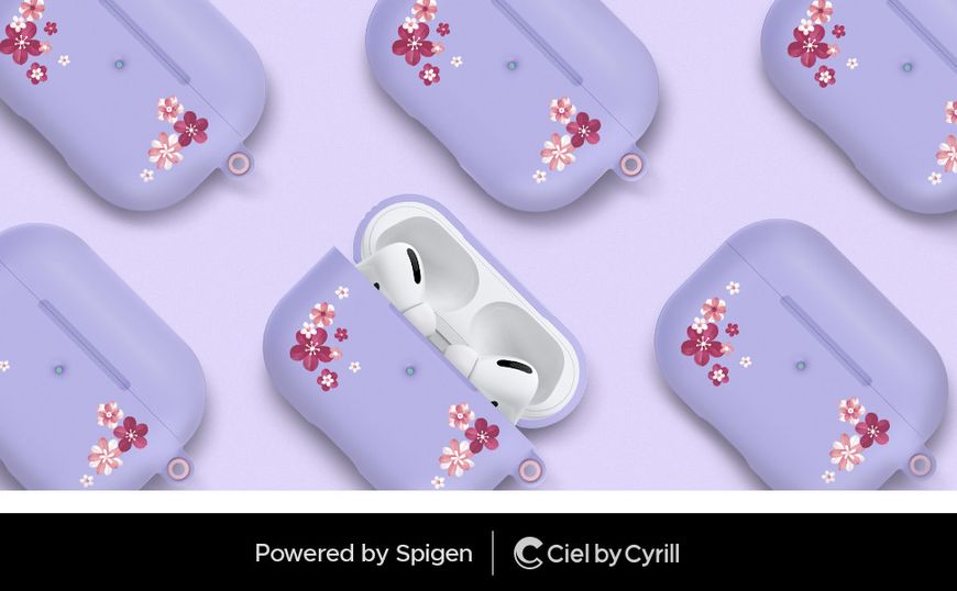 Чехол Spigen для Apple AirPods Pro - Silicone Cecile Ciel by CYRILL, Cherry Blossom (ASD00609) ASD00609 фото