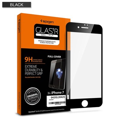 Защитное стекло Spigen для iPhone 8 / 7 Full Cover, Black (042GL20425) 042GL20425 фото