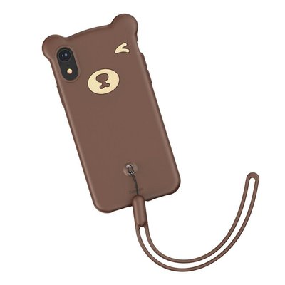 Чехол Baseus для iPhone XR Bear Silicone Case, Brown (WIAPIPH61-BE08) WIAPIPH61-BE08 фото