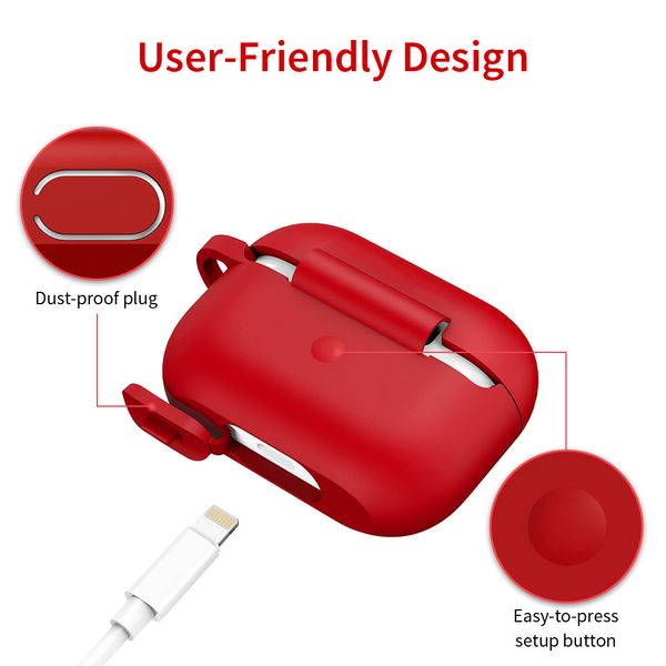 Чехол ESR для Apple AirPods Pro Bounce Series, Red (3C15190350301) 105139 фото