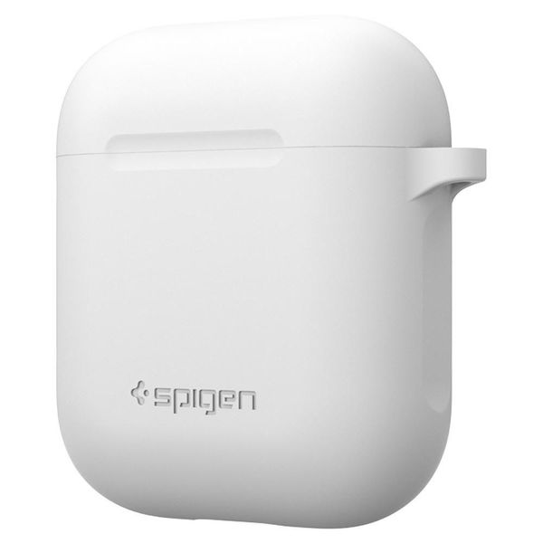 Чехол силіконовий Spigen для навушників AirPods 2/1, White (66CS24809) 066CS24809 фото