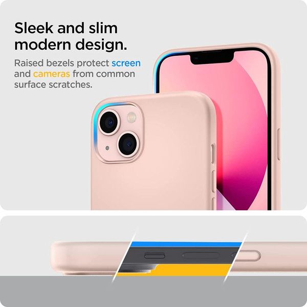 Чохол Spigen для iPhone 13 mini — Silicone Fit, Pink (ACS03900) ACS03900 фото