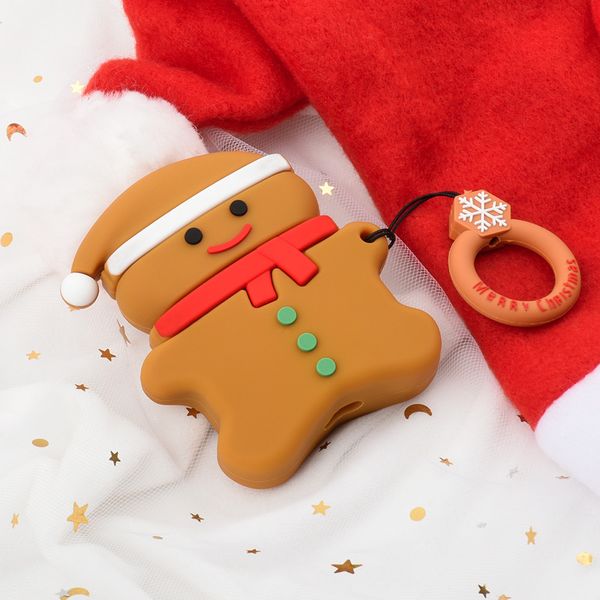 Чохол для AirPods 2/1 series, Christmas Cookie 3D, силіконовий 1145566169 фото