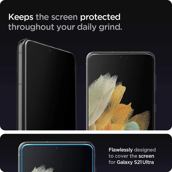 Захисне скло Spigen для Samsung Galaxy S21 Plus -EZ Fit GLAS.tR (1 шт), (AGL02537) AGL02537 фото