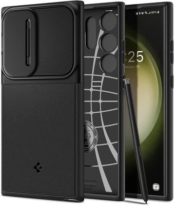 Чехол Spigen для Samsung Galaxy S23 Ultra - Optik Armor, Black (ACS05639) ACS05639 фото