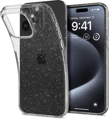 Чохол Spigen для iPhone 15 Pro - Liquid Crystal Glitter, Crystal Quartz (ACS06701) ACS06701 фото